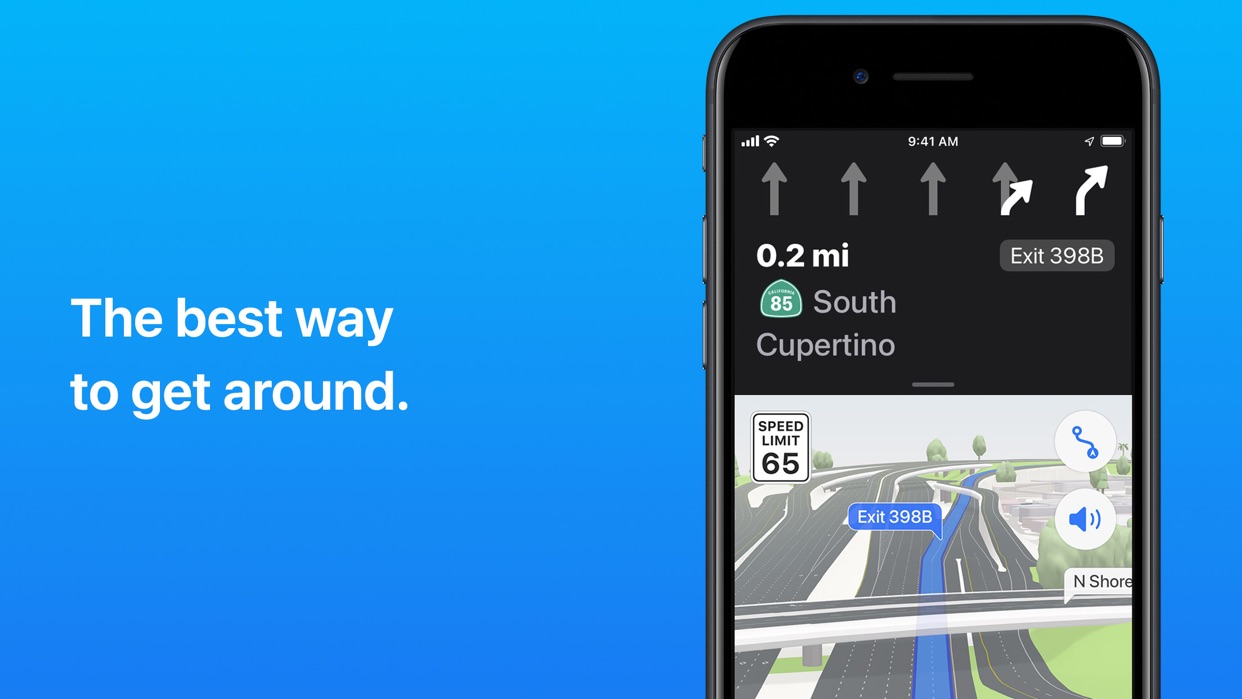 Apple Maps route preview